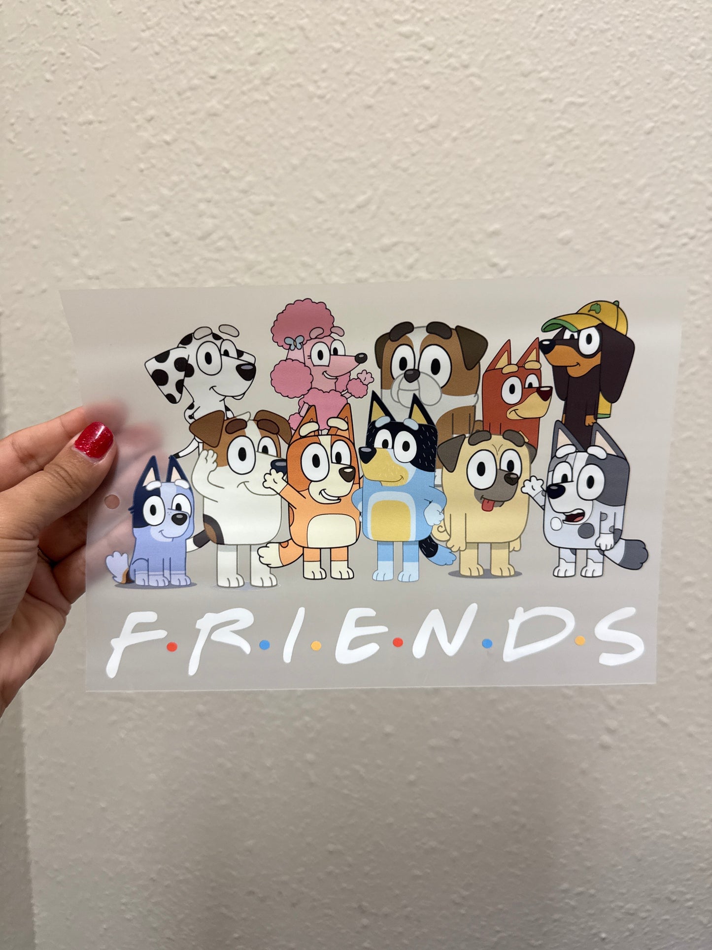 Blue dog & friends DTF Transfer (toddler)