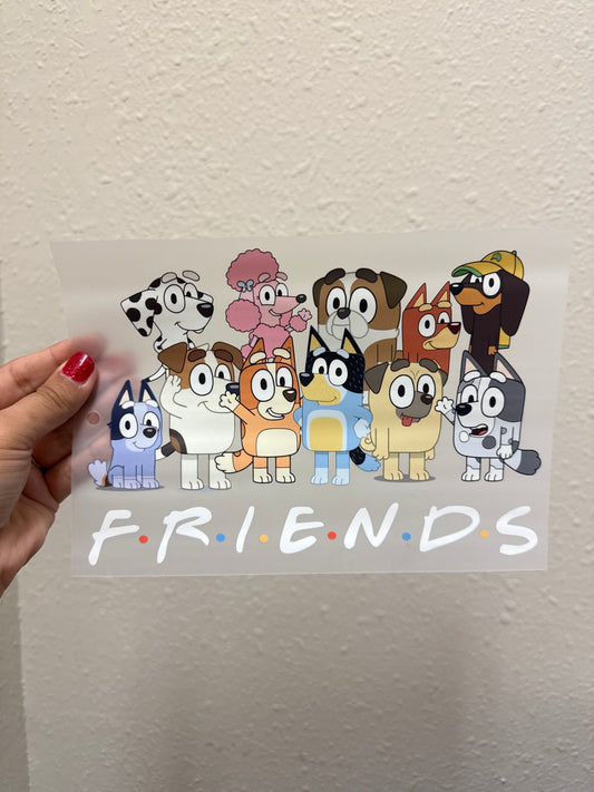 Blue dog & friends DTF Transfer (toddler)